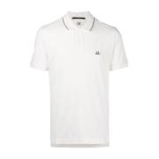 Witte Katoenen Polo Shirt C.p. Company , White , Heren