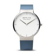Blauw Siliconen Quartz Horloge Bering , Gray , Heren