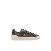 Sneakers met monogram Balmain , Brown , Dames