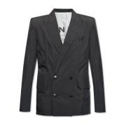 Dubbelrijige blazer Balmain , Black , Heren