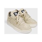 Beige Velours Sneakers Off The Pitch , Beige , Heren