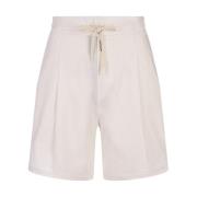 Lichtgewicht witte katoenen shorts A Paper Kid , White , Dames