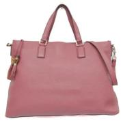 Pre-owned Leather gucci-bags Gucci Vintage , Pink , Dames