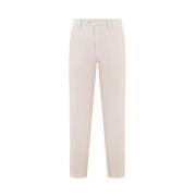 Beige Stretch Katoenen Broek Caruso , Beige , Heren