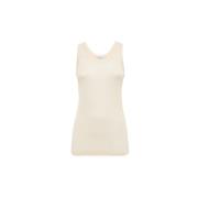Mouwloze Top Lemaire , White , Dames