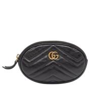 Pre-owned Leather wallets Gucci Vintage , Black , Dames