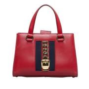 Pre-owned Leather handbags Gucci Vintage , Red , Dames