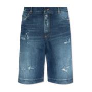 Denim shorts Dolce & Gabbana , Blue , Heren