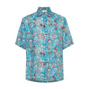 Short Sleeve Shirts Etro , Blue , Heren