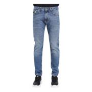 Indigo Narrow Dundee Fit Denim Jeans Versace Jeans Couture , Blue , He...