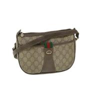 Pre-owned Canvas gucci-bags Gucci Vintage , Beige , Dames