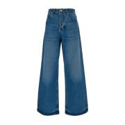 Grote De-Nimes Katoenen Jeans Jacquemus , Blue , Dames