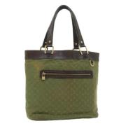 Pre-owned Canvas handbags Louis Vuitton Vintage , Green , Dames