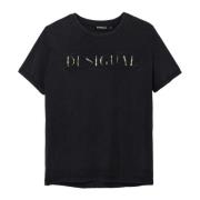 T-Shirts Desigual , Black , Dames