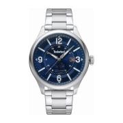 Blauw Staal Quartz Herenhorloge Timberland , Gray , Heren