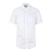 Short Sleeve Shirts Low Brand , White , Heren