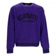 Zwarte Onyx Sweater Streetwear Carhartt Wip , Purple , Heren