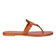 Leren sandalen voor warm weer Tory Burch , Brown , Dames