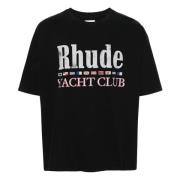 T-Shirts Rhude , Black , Heren