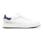 Witte Platte Schoenen Elegante Stijl Premiata , White , Heren