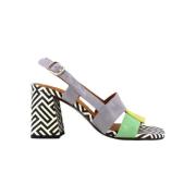 Leren sandaal in Tejus-print Chie Mihara , Multicolor , Dames