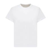 Witte Katoenen Logo Print T-Shirt Alexander Wang , White , Dames