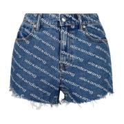 Denim Shorts Alexander Wang , Blue , Dames