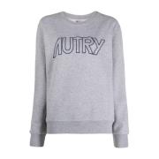 Melange Sweatshirt Icon Vrouwen Autry , Gray , Dames