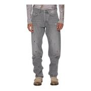 Straight Jeans John Richmond , Gray , Heren