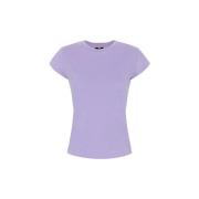 T-Shirts Elisabetta Franchi , Purple , Dames