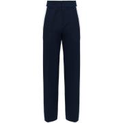 Wide Trousers Alexander McQueen , Blue , Heren