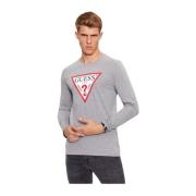 Long Sleeve Tops Guess , Gray , Heren