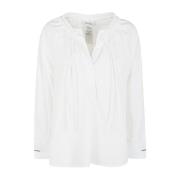 Witte Ariomaxi Shirt Max Mara , White , Dames