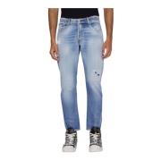 Slim-fit Jeans John Richmond , Blue , Heren