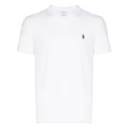 Geborduurd Katoenen Logo T-Shirt Ralph Lauren , White , Heren