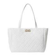 Witte Gewatteerde Maxi Shopper Tas Gaëlle Paris , White , Dames