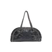 Pre-owned Leather chanel-bags Chanel Vintage , Black , Dames