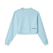 Stijlvolle Cropped Sweatshirt Hinnominate , Blue , Dames