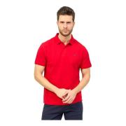 Rode Polo Shirt met Contrast Detail Harmont & Blaine , Red , Heren