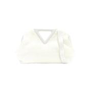 Pre-owned Raffia shoulder-bags Bottega Veneta Vintage , White , Dames