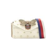 Pre-owned Leather crossbody-bags Gucci Vintage , Beige , Dames