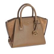 Avril Satchel Leren Tas Michael Kors , Brown , Dames