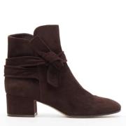 Pre-owned Suede boots Gianvito Rossi Pre-owned , Brown , Dames