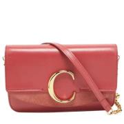 Pre-owned Leather clutches Chloé Pre-owned , Pink , Dames
