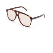 Bruine Dune Zonnebril Saint Laurent , Brown , Dames