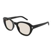 Eco-bewuste zonnebrillen voor modebewuste mannen Saint Laurent , Black...