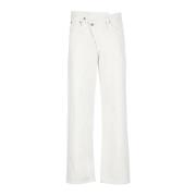 Straight Jeans Agolde , White , Dames