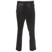 Pre-owned Satin bottoms Balmain Pre-owned , Black , Dames