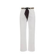 Cropped Trousers Elisabetta Franchi , White , Dames