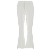 Witte Insider Crop Jeans Mother , White , Dames